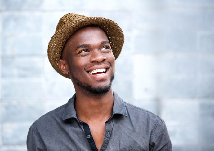 Smiling man showing a bright healthy smile