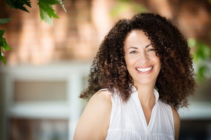 Smiling female patient portrait