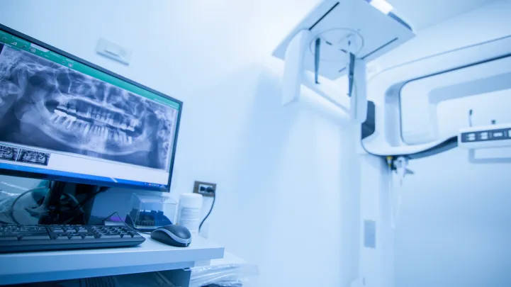 Modern dental operatory with advanced dental equipment